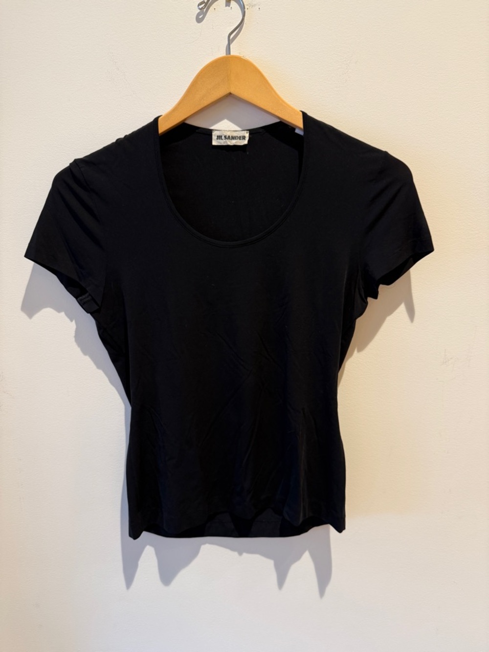 Jill Sander Short Sleeve Scoop Neck Blouse size Medium